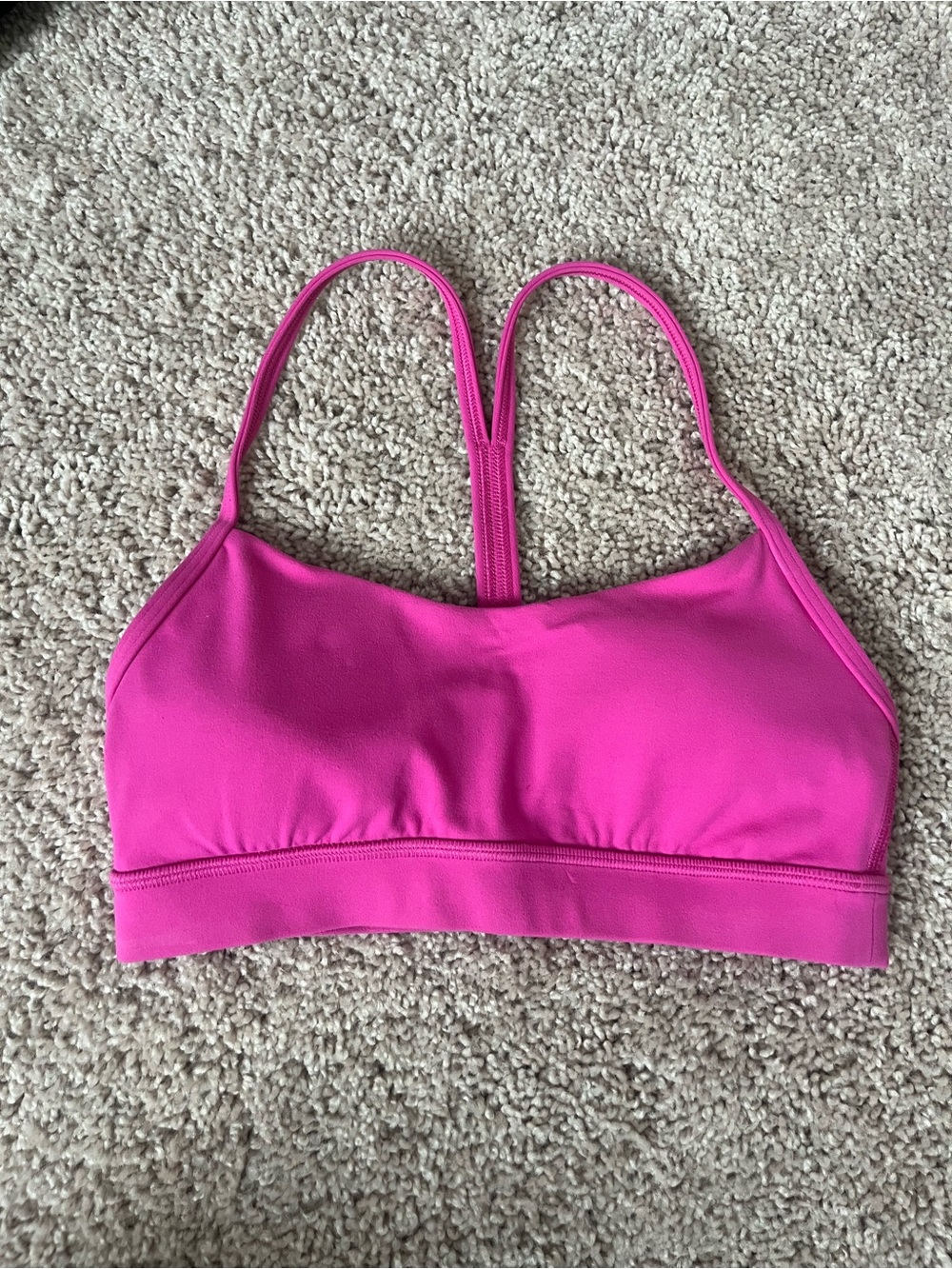 lululemon Hot Pink Strappy Sports Bra